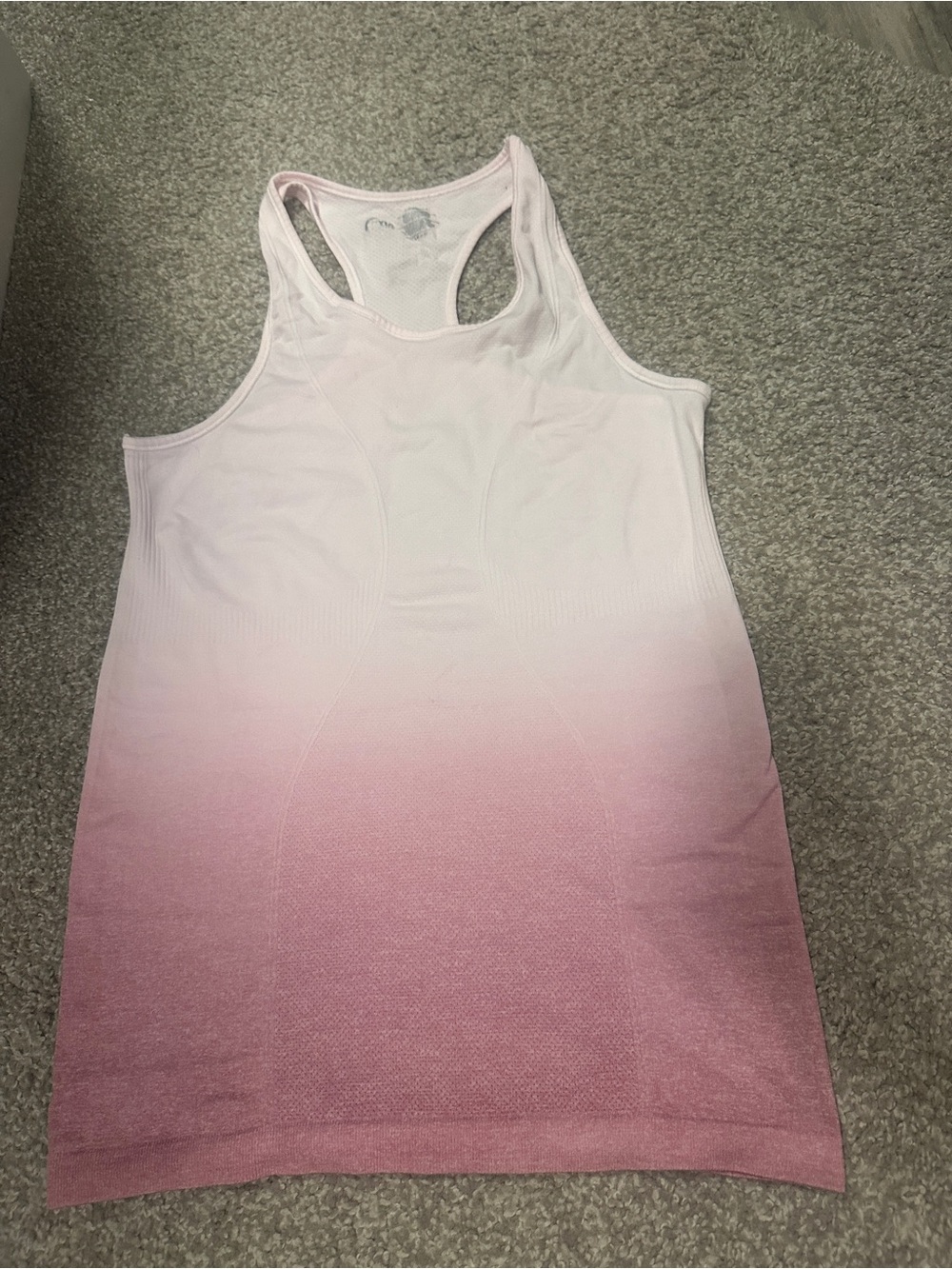 ZYIA Pink Ombre Seamless Racerback Tank